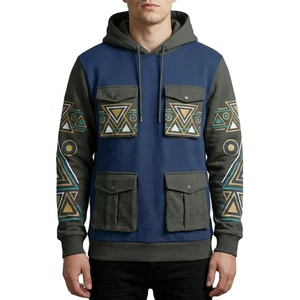 เสื้อฮู้ดดี้ผู้ชายแบบสั่งทำพิเศษ ผ้าคอตตอน 460gsm ล้างสีแบบแอซิด สีดำ สไตล์เอสเซนเชียล สตรีทแวร์ พิมพ์ลาย ซิปครึ่งตัว ทรงหลวม - Product Image 1