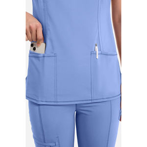Blusa Médica para Mujer, Uniforme de Hospital, Cómoda para el Trabajo Diario, Personalizable, OEM, Marca Privada, Proveedor de Fábrica - Product Image 6