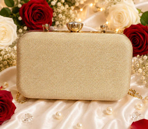 Sac à main imperméable en forme de selle avec pompon et diamants, pochette de soirée pour femme avec chaîne, perles dorées et fleurs perlées pour mariage et fête - Product Image 3