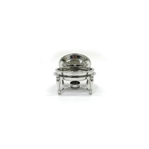 Vintage Oval Chafing Dish Stainless Steel <b>Food</b> <b>Warmer</b> with <b>Candle</b> Holder Buffet Serving for Middle East Home Restaurant Hotel - Product Image 5
