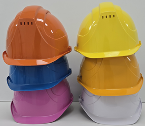 Casque industriel STH-3502A de Corée CE EN397 EN166 Certificat de type certifié Capuchon de sécurité ventilé avec visière Casque de sécurité - Product Image 5