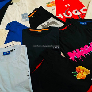 เสื้อยืดผู้ชายแบรนด์ดัง ผ้าเจอร์ซีย์คอตตอน 100% ลายตัวอักษร สวมใส่สบาย ทรงปกติ ระบายอากาศได้ดี ไซส์ XS ถึง 3XL สต็อกล็อตจากบังกลาเทศ - Product Image 3