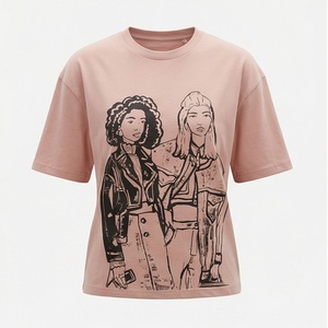 Camisetas de Poliéster para Mujer, Color Personalizado, Logotipo a la Moda, Sólidas, Casuales, de Alta Calidad, al por Mayor, Cuello Redondo, Manga Corta - Product Image 1