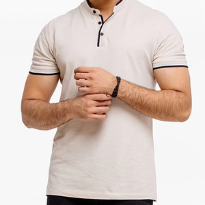 Camiseta polo de algodón de secado rápido, casual y profesional, de color sólido y excelente durabilidad. - Product Image 1