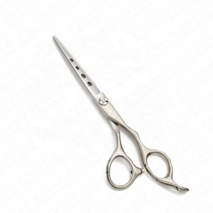 Professional Silver Stainless Steel Barber Hair Cutting Scissors Polished Finish Sharp Blade Beauty Salon <b>Tool</b> Custom Label - Product Image 6