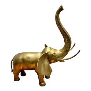 Luxury Metal Elephant Sculpture For Home <b>Decoration</b> Living Room Console <b>Table</b> And Interior Styling Display - Product Image 3