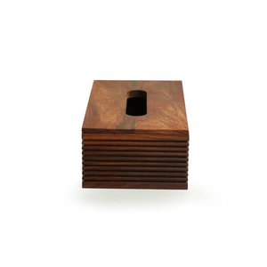 Boîte à mouchoirs en bois faite à la main, porte-mouchoirs en bois massif, distributeur de serviettes rustique, pour la maison, le bureau, l'hôtel, le restaurant, vente en gros - Product Image 3