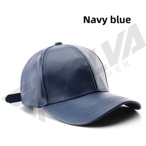 Nouvelle casquette de baseball en cuir PU imperméable pour adultes, couleur unie vintage, logo personnalisé, utilisation quotidienne, sports de plein air, protection solaire - Product Image 6
