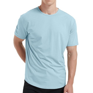 Custom Heavyweight Regular Fit 100% Cotton Men's O-neck T-Shirts Breathable Quick Dry <b>Short</b> Sleeve Front Logo Casual Streetwear - Product Image 2