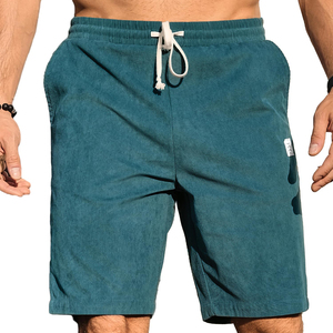 Shorts amples décontractés pour hommes en coton biologique, style vintage délavé à l'acide, coupe streetwear, mode estivale - Product Image 2