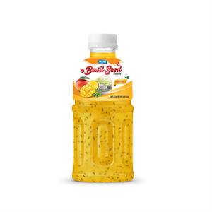 Boisson aux graines de basilic naturelles 320 ml en bouteille PET, boisson aromatisée, fabricant OEM, marque privée, fournisseur en gros au Vietnam - Product Image 2