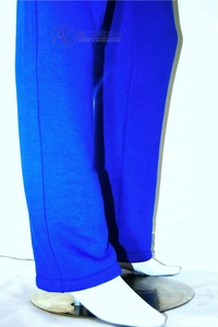 Royal <b>Blue</b> <b>Womens</b> <b>Cargo</b> Pants Mid Waist Elastic Stretch Fabric Cotton Blend Breathable Eco-Friendly Winter - Product Image 5