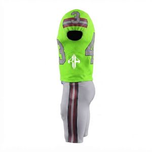 Conjunto de Uniforme de Fútbol Americano para Hombre, Cuello en V, Sublimado, 100% Poliéster, Cómodo, para Todas las Temporadas - Product Image 5
