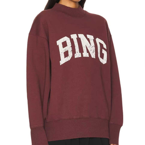 Women <b>Mock</b> <b>Neck</b> Sweatshirt Oversized Fit Trendy Style Comfortable Fabric Warm Pullover <b>Top</b> For Women Casual Streetwear - Product Image 4