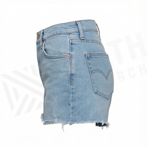 Shorts de Mezclilla de Cintura Alta para Mujer, Pantalones Vaqueros Rotos, Ropa Casual de Calle, Atuendo de Verano, Ropa de Moda Diaria para Exteriores - Product Image 3