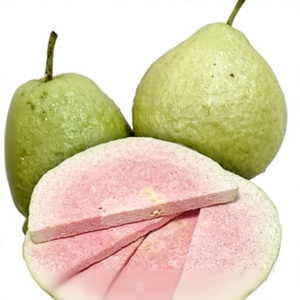 Guayaba Rosa Liofilizada en Rodajas y Cubos, Fruta Tropical Auténtica, Snack Ácido Ligeramente Crujiente, para Smoothies, Repostería, Viajes, a Granel - Product Image 1