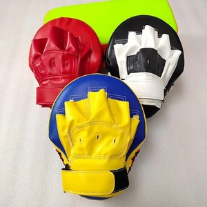 Durable Boxing <b>Focus</b> Mitts with Curved Design Shock Absorbing <b>Padding</b> and Adjustable Hand Strap for Trainers and Fighters - Product Image 5