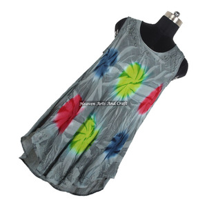 Nuevo Vestido Maxi Sexy de Playa para Chicas, Estilo Tie-Dye, Hecho a Mano en India, Directo de Fábrica y Exportador - Product Image 2