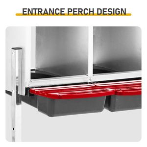 Nido per Galline a 6 Scomparti da Parete, Facile Raccolta delle Uova, Scatola per Allevamento Polli, Posatoio per Deposizione Uova - Product Image 6