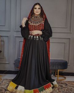 Afghani <b>Dress</b> Women Traditional Kuchi Embroidery Maxi <b>Dress</b> Puff Sleeve <b>Bohemian</b> Style Hand Embroidery Party Wear Casual <b>Dresses</b> - Product Image 3
