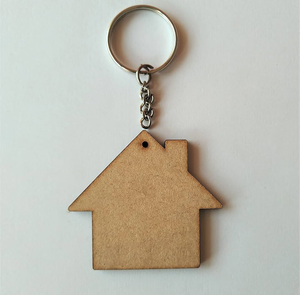 MDF Keychain Eco-Friendly Wood Craft Keyrings Personalization High Quality KDF <b>Keyring</b> - Product Image 4
