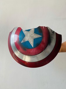 Escudo de Acero Forjado a Mano con Diseño Marvels |   Accesorio de Cosplay con Efecto de Daño de Batalla - Product Image 5