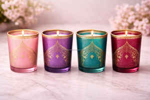 Paquete de regalo de velas de cera en frascos de vidrio marroquíes - Product Image 2