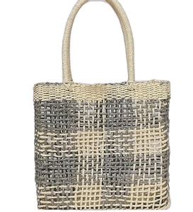 Nuevo bolso de mimbre tejido a mano para mujer, bolso de paja hecho a mano para mujer, bolsos de playa de macramé de ganchillo, directo del proveedor indio - Product Image 1