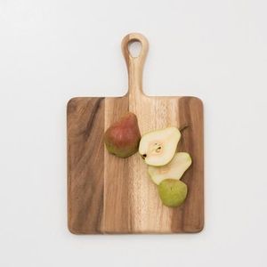 Planche à découper artisanale en bois rustique, idéale pour la cuisine, pour couper les légumes, le fromage, robuste, durable, en bois naturel. - Product Image 3