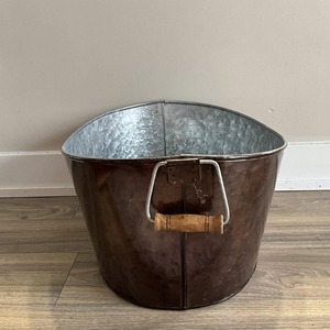 Galvanized Metal Ice Tubs Durable Beverage Cooling Bucket Perfect For Parties Events And Outdoor Use Rustic Style <b>Serving</b> Tub - Product Image 3