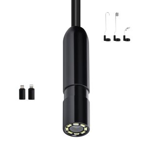 Caméra d'inspection industrielle endoscopique semi-rigide HD 1920P de 49,2 pieds avec éclairage pour Android et iOS - Product Image 1