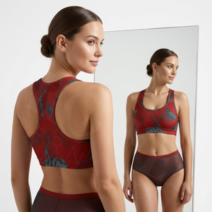 Soutien-gorge de sport personnalisé avec nom de marque imprimé, respirant, pour yoga, fitness, gym, course à pied, rembourré, haut court, vêtements de sport pour femmes - Grande Vente - Product Image 2