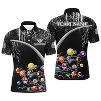 Sportbekleidung Großhandel Herren Pickleball Poloshirt Mikrofaser-Stoff Seidenweich Knitterfrei 4-Wege-Stretch Athletisches Performance-Oberteil