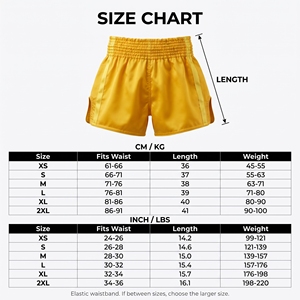 Pantalones Cortos de Muay Thai Amarillos, Transpirables, de Secado Rápido, Elásticos, para Entrenamiento de Deportes de Combate, con Logotipo Personalizado, para MMA, Lucha Libre, Unisex - Product Image 6