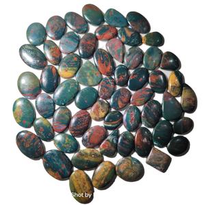 Pierres précieuses en vrac optiques à changement de couleur, cabochons de hématite synthétique faits à la main pour la fabrication de bijoux, remplis de fractures, 20-45mm, vente en gros - Product Image 1