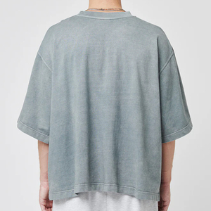 Men's 100% Cotton Oversize <b>T</b>-<b>Shirt</b> Solid Color Anti-Wrinkle Loose Fitted Casual Style Customizable <b>Length</b> 300 Grams Jersey <b>Long</b> - Product Image 4