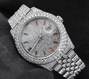 Premium Hip Hop <b>Wristwatch</b> – Full Stone Diamond Look Bling Watch - Product Image 5