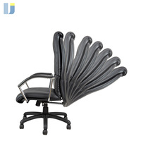 Chaise de bureau à dossier haut en cuir, tapisserie pour châssis, doublée, ergonomique, pour le bureau, 2216