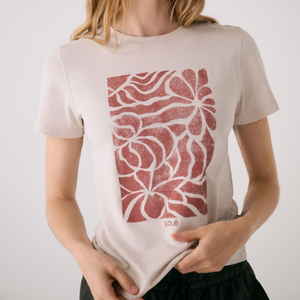 Haut en tricot à col roulé gris pour femme, manches courtes, coupe ajustée, décontracté, printemps-été, respirant, mélange de coton et de spandex - Product Image 6