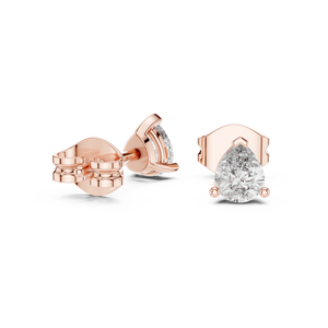 Pendientes con Diamantes Cultivados en Laboratorio de Corte Pera de 0.37CT, Engastados en Oro Amarillo de 18K, para Mujer, Regalo de Compromiso, Boda, San Valentín, Uso Diario - Product Image 6