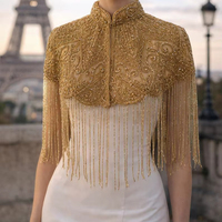 Promotion : Ruban de dentelle perlé fait main avec franges et pompons, plusieurs tailles, pour robes de danse DIY durables