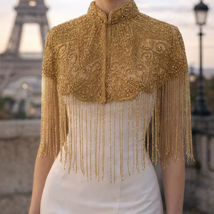 Hot Sale Handmade <b>Beaded</b> Tassel Fringe Trimming Beads Lace Ribbon Multi Size DIY Sustainable Dance Dress <b>Trims</b> - Product Image 1