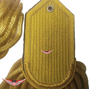 KEW Lujosas Epaulettes Doradas de Oficial Vintage Ecológicas, Reproducción Napoleónica, Pliegues de Hombro, Accesorios para Vestimenta Ceremonial - Product Image 3