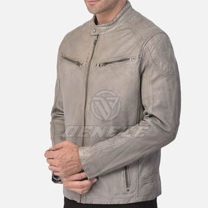 Veste en cuir légère pour homme de qualité supérieure, très vendue, en vente en ligne, dernier design, respirante, pour l'hiver. - Product Image 3