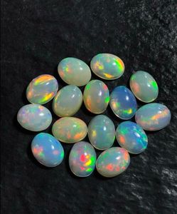 Opale éthiopienne de qualité supérieure, forme ovale, cabochons d'opale éthiopienne naturelle. - Product Image 2