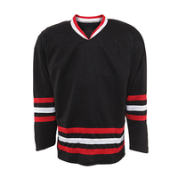 Maillots de hockey sur glace personnalisés en gros, uniformes d'équipe, séchage rapide, respirants, impression par sublimation, service d'usine OEM en gros