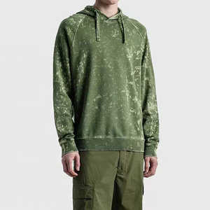 เสื้อฮู้ดดี้วินเทจลายย้อมสีแบบไทได พิมพ์ลาย 3 มิติ ล้างสีแบบแอซิดวอช ผ้าฝ้ายหนานุ่ม เฟรนช์เทอร์รี่ ทรงโอเวอร์ไซส์ สำหรับผู้ชาย ขายส่ง - Product Image 5