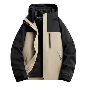 Chaqueta de Trabajo Impermeable y Transpirable para Hombre/Mujer, Color Sólido, Gruesa y Cálida, Uniforme Corporativo Personalizable - Product Image 3