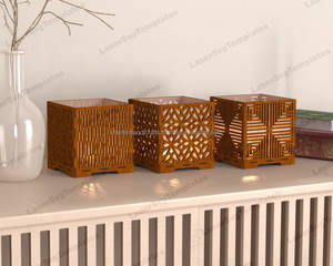Soporte de luz T de bambú ecológico hecho a mano para decoración sostenible del hogar y propósito de regalo natural - Product Image 3