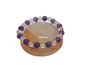 High quality Amethyst Crystal Gemstone <b>Bead</b> <b>Bracelet</b> Fashion Charm Jewelry for <b>Men</b> Women for Energy Meditation Gift supple - Product Image 4
